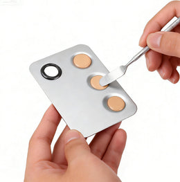6-Piece Stainless Steel Makeup Mixing Palette Set