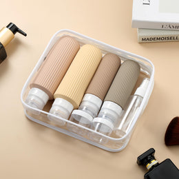 16-Piece Leakproof Silicone Travel Toiletry Bottle Set