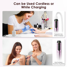 COSLUS C20 Cordless Nail Drill Electric File: Portable All-in-One Kit