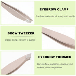4-Piece Precision Eyebrow Tweezer Set