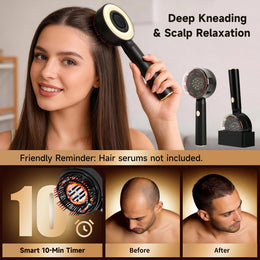 3-in-1 Electric Scalp Massager & Hair Oil Applicator