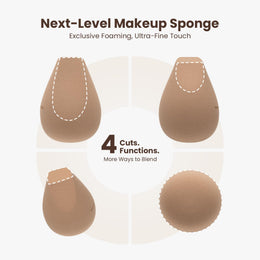 2-Piece Dual-Sided Velour Powder Puff Set