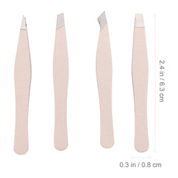 4-Piece Precision Eyebrow Tweezer Set